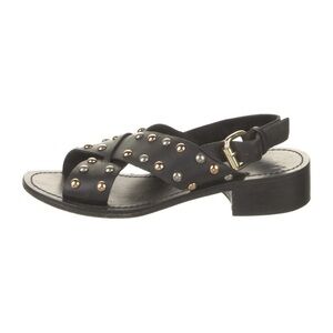 Maje‎ Leather Studded Accents Slingback Sandals Size US7.5 / EU38